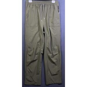 Bearded Goat Pants Men's Large Green Belted Outdoors Pockets Stretch Hiking EUC